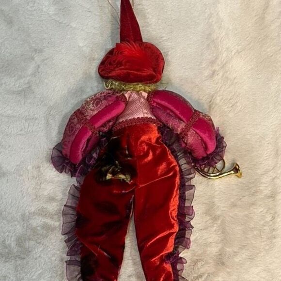 Katherines Collection Vintage Jester Holiday Harlequin Pose able Doll - Picture 4 of 4